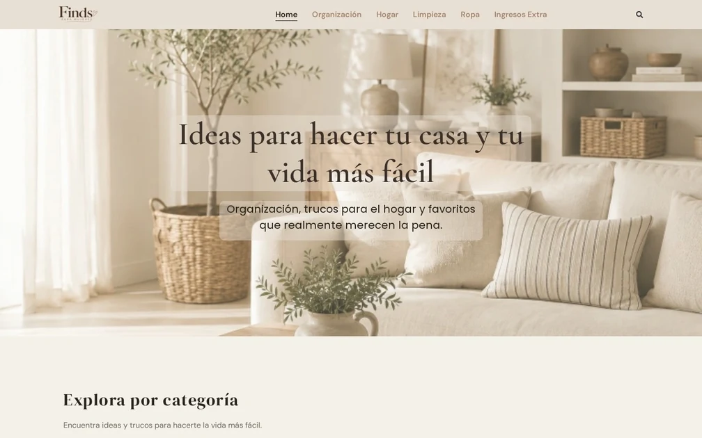 findsparamujeres – asztali weboldalnézet